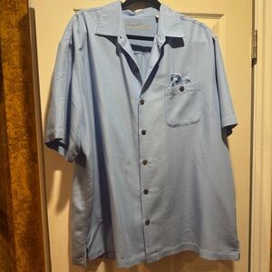 Caribbean Sky Blue Button Down Shirt